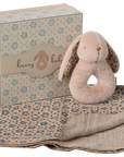 Bunny Rattle & Lovey Gift Set - Powder