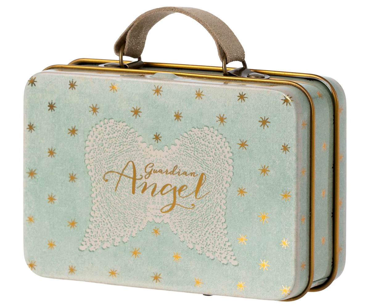 Angel Mouse in Suitcase