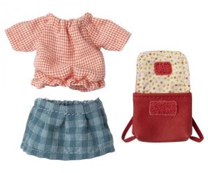 Big Sister Mouse Clothes & Bag - Red
