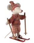 Winter Mouse with Ski Set Rose -  Big Sister
