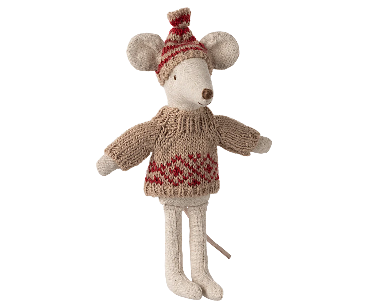 Dad Mouse Knitted Sweater & Hat