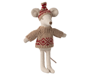 Dad Mouse Knitted Sweater & Hat