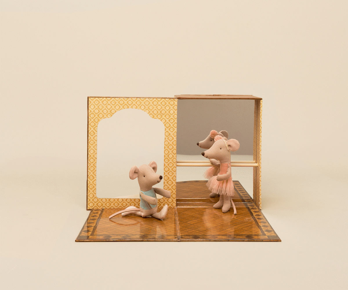 Ballet Mice in Dance Studio with Bunkbeds