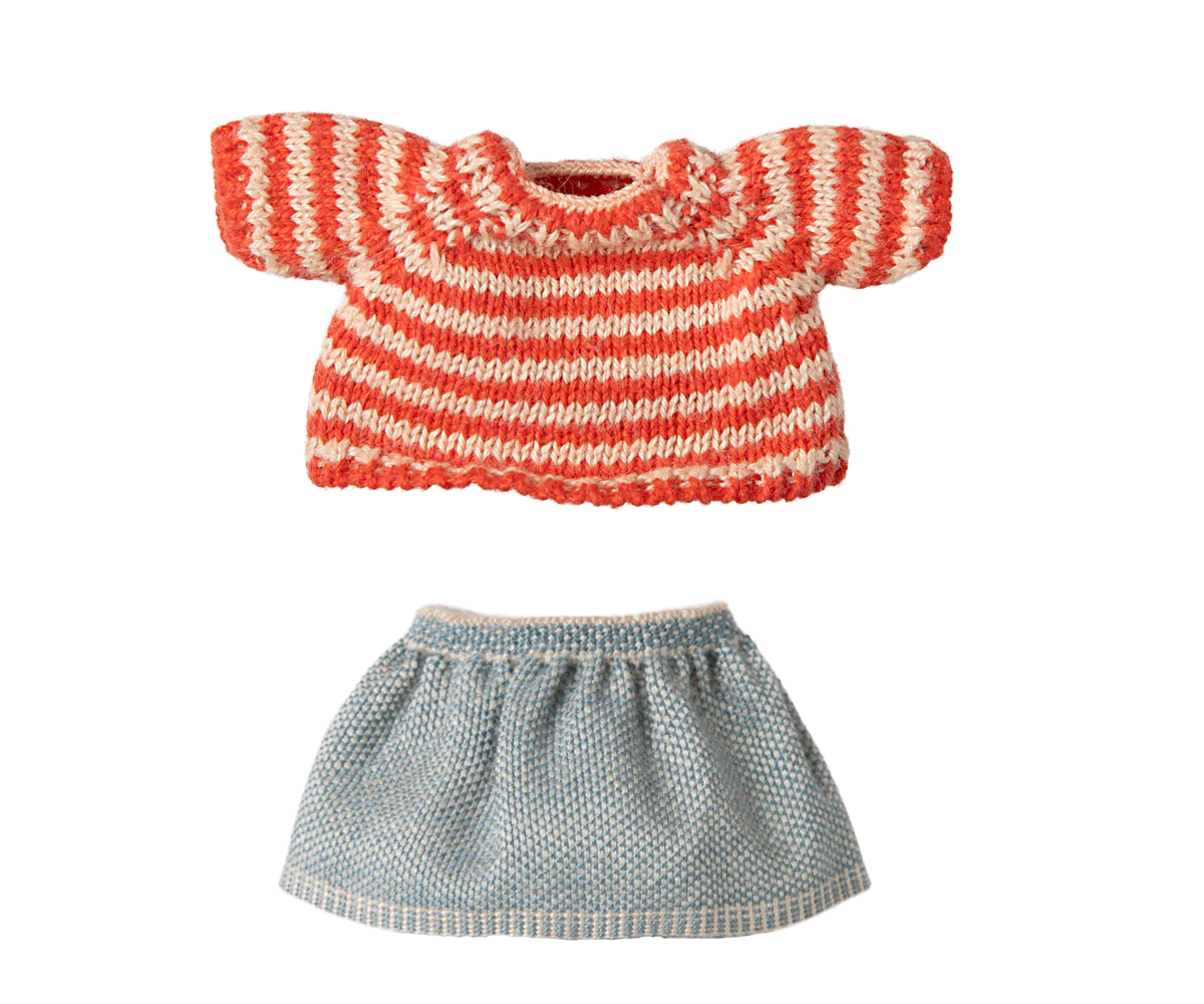 Sister Mouse Knitted Sweater + Skirts