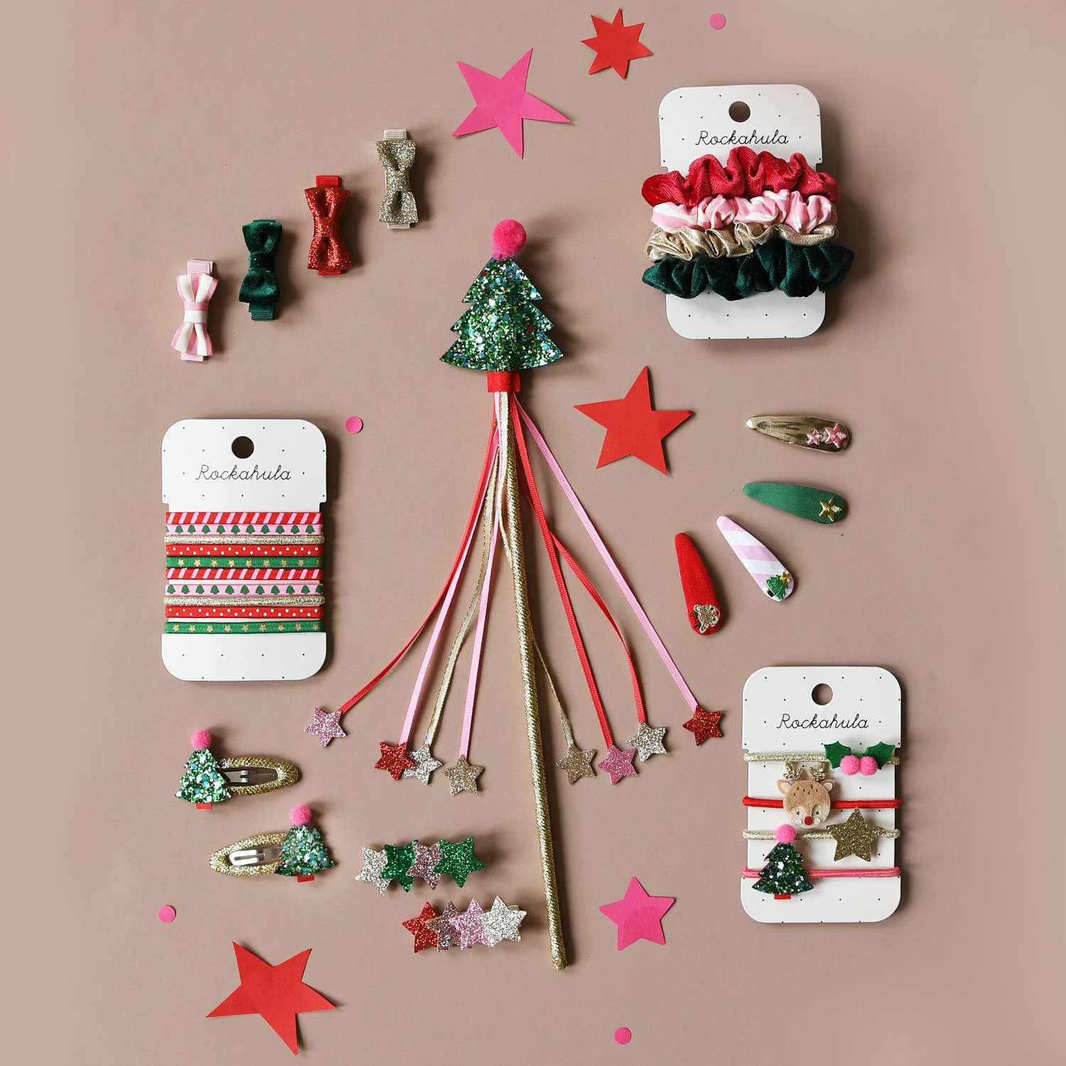 Christmas Tree Glitter Clips