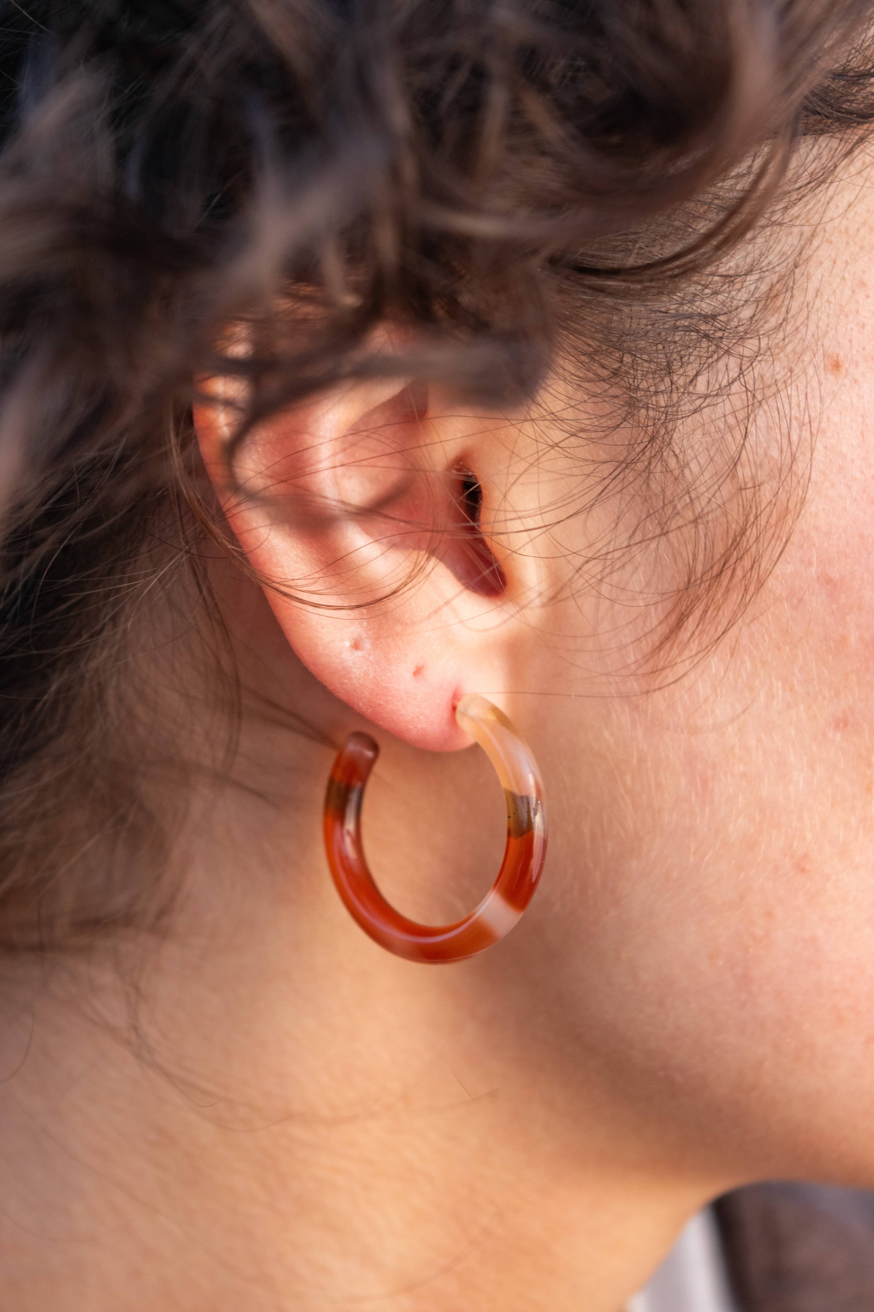 Ultra Mini Hoop Earrings | Small Acetate Hoops