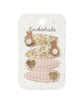 Petal Bunny Fabric Clip Set