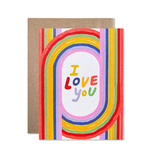 Love / I Love You Arches Greeting Card