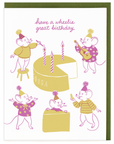 Party Mice Birthday Card
