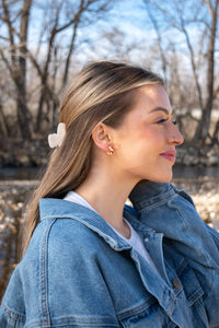 Huggie Hoops Collection | Small Tiny Minimalist Resin Hoops