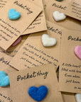 Pocket Hug with Felted Heart Gift
