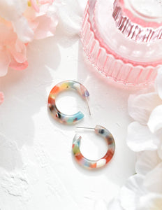 Ultra Mini Hoop Earrings | Small Acetate Hoops
