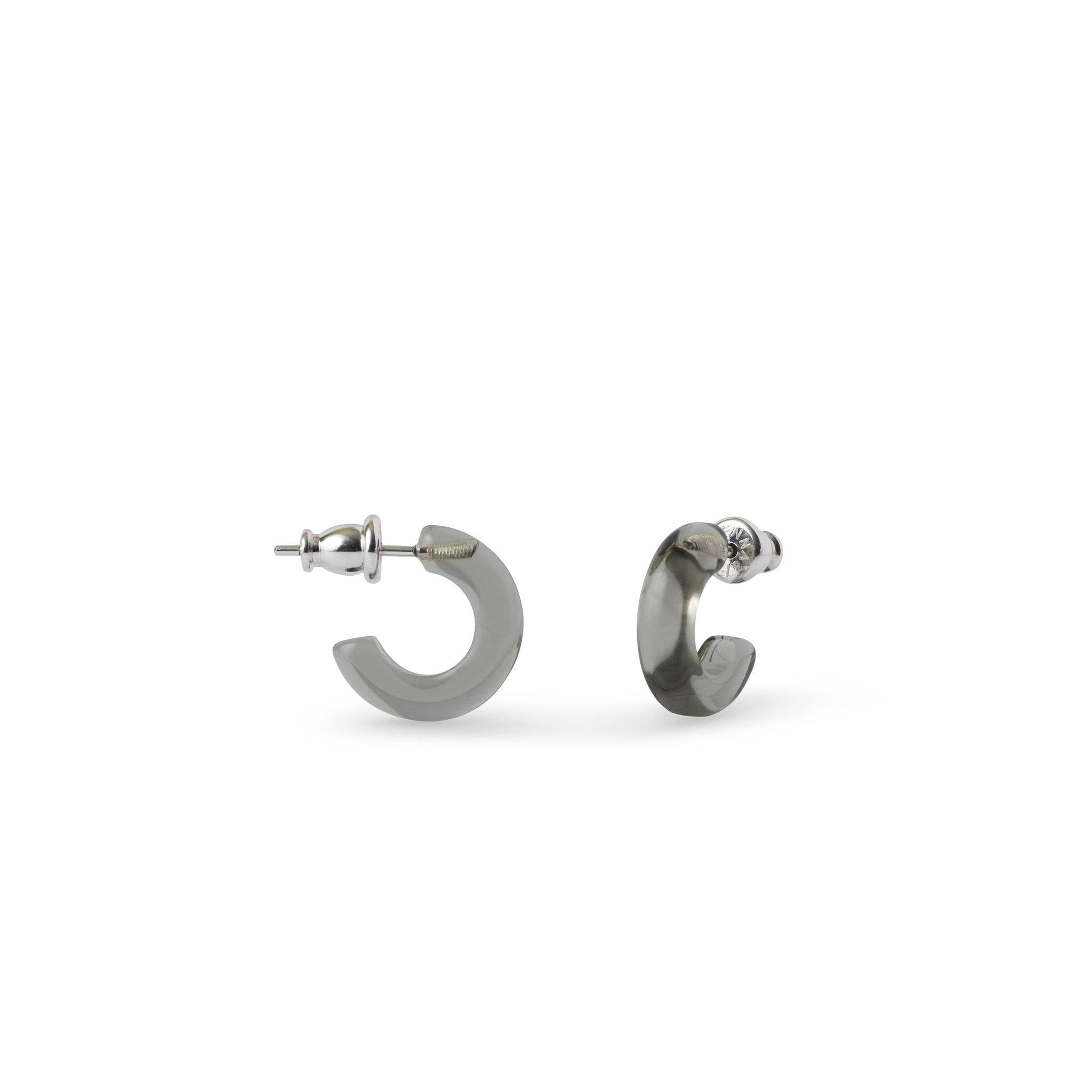 Huggie Hoops Collection | Small Tiny Minimalist Resin Hoops