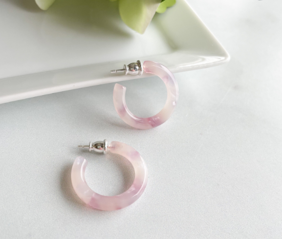 Ultra Mini Hoop Earrings | Small Acetate Hoops
