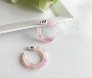 Ultra Mini Hoop Earrings | Small Acetate Hoops