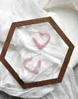 Heart Hoop Earing Collection Eco-Friendly Colorful Acetate