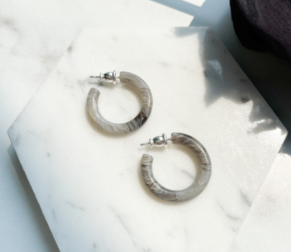 Ultra Mini Hoop Earrings | Small Acetate Hoops