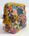 Calico Quilted Zipper Pouch