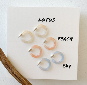 Ultra Mini Hoop Earrings | Small Acetate Hoops
