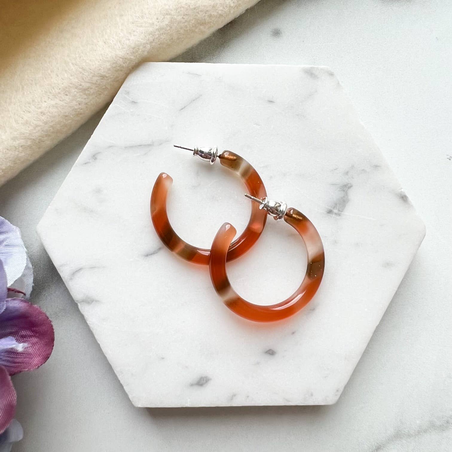 30mm Thin Hoop Earrings