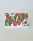 Strawberry Mini Note Card, Florist Gift Tag