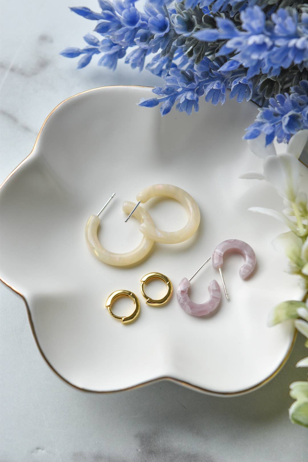 Ultra Mini Hoop Earrings | Small Acetate Hoops