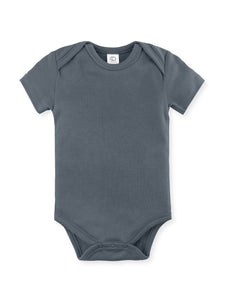 Organic Baby Short Sleeve Classic Bodysuit - Harbor