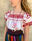 "Rebel the Pink Unicorn Necklace"