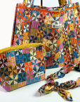 Calico Quilted Tote