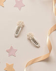 Shimmer Snowflake Hair Clips