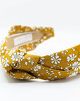 Floral Knotted Headband | Liberty of London Fabric | Mustard