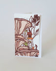 Fall Oyster Mushroom Mini Note Card, Stocking Stuffer Idea
