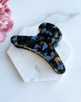 French Claw in Reef Blue Black Brown Acetate Claw