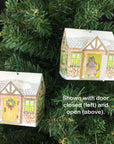 Cat's Cottage Christmas Ornament