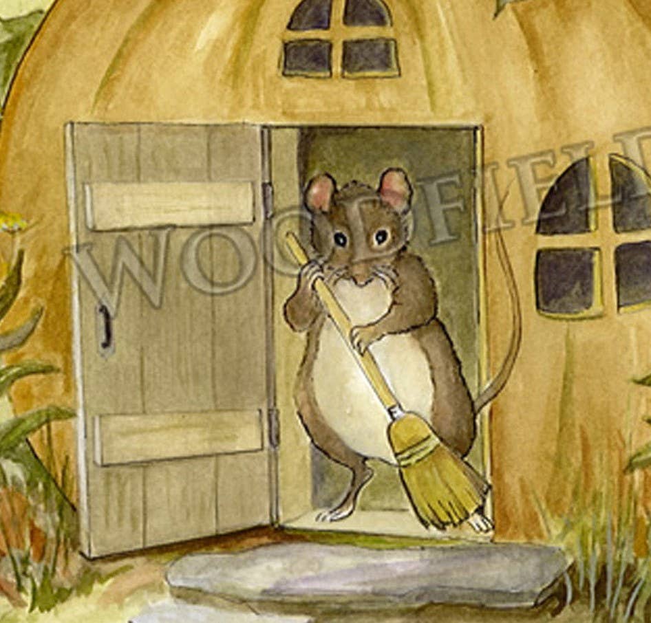 Cleaning House Notecard