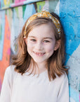 Floral Knotted Headband | Liberty of London Fabric | Mustard