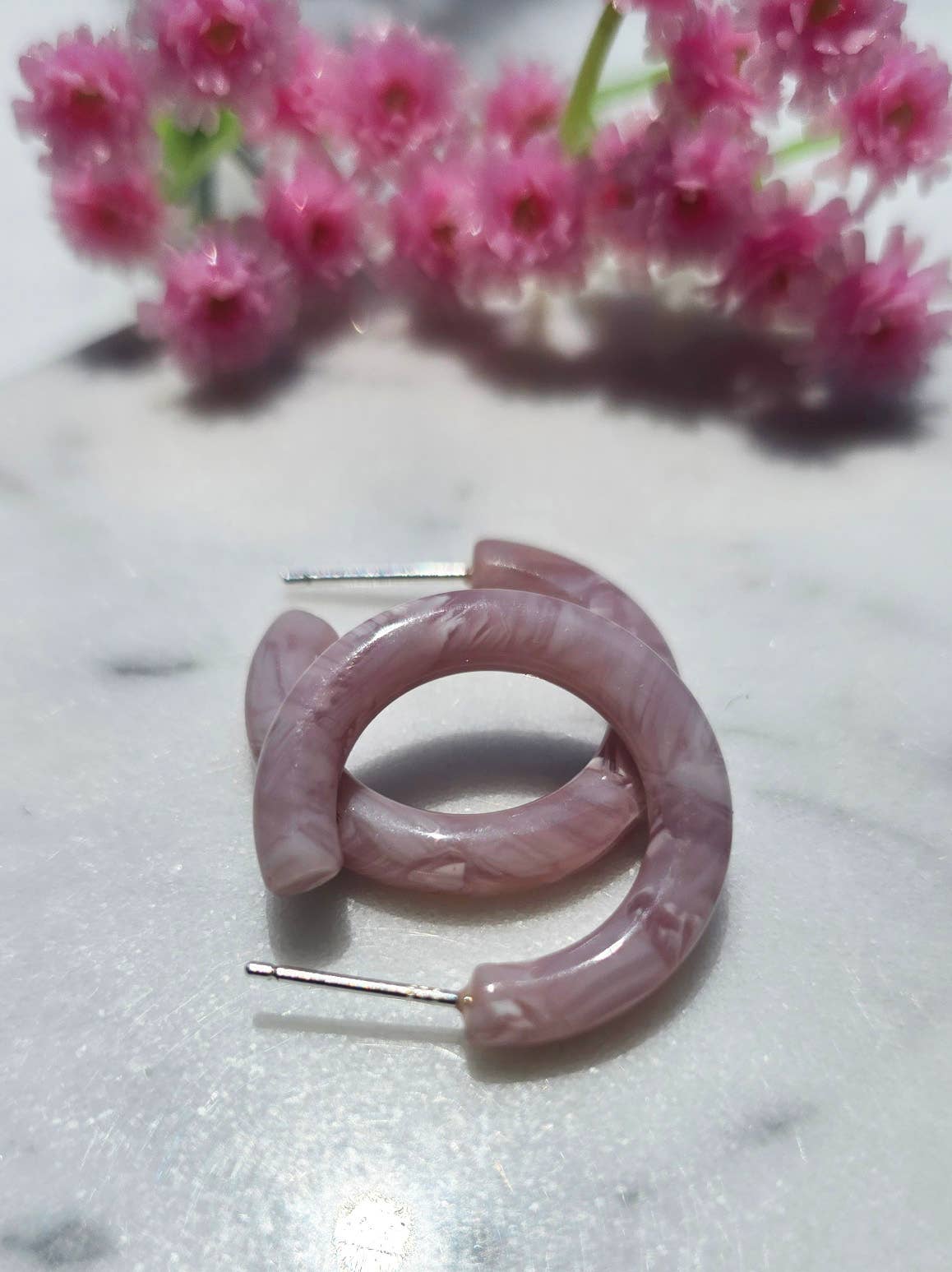 Ultra Mini Hoop Earrings | Small Acetate Hoops