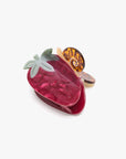 Strawberry Garden Snail Fruit Acetate Hair Claw Clip