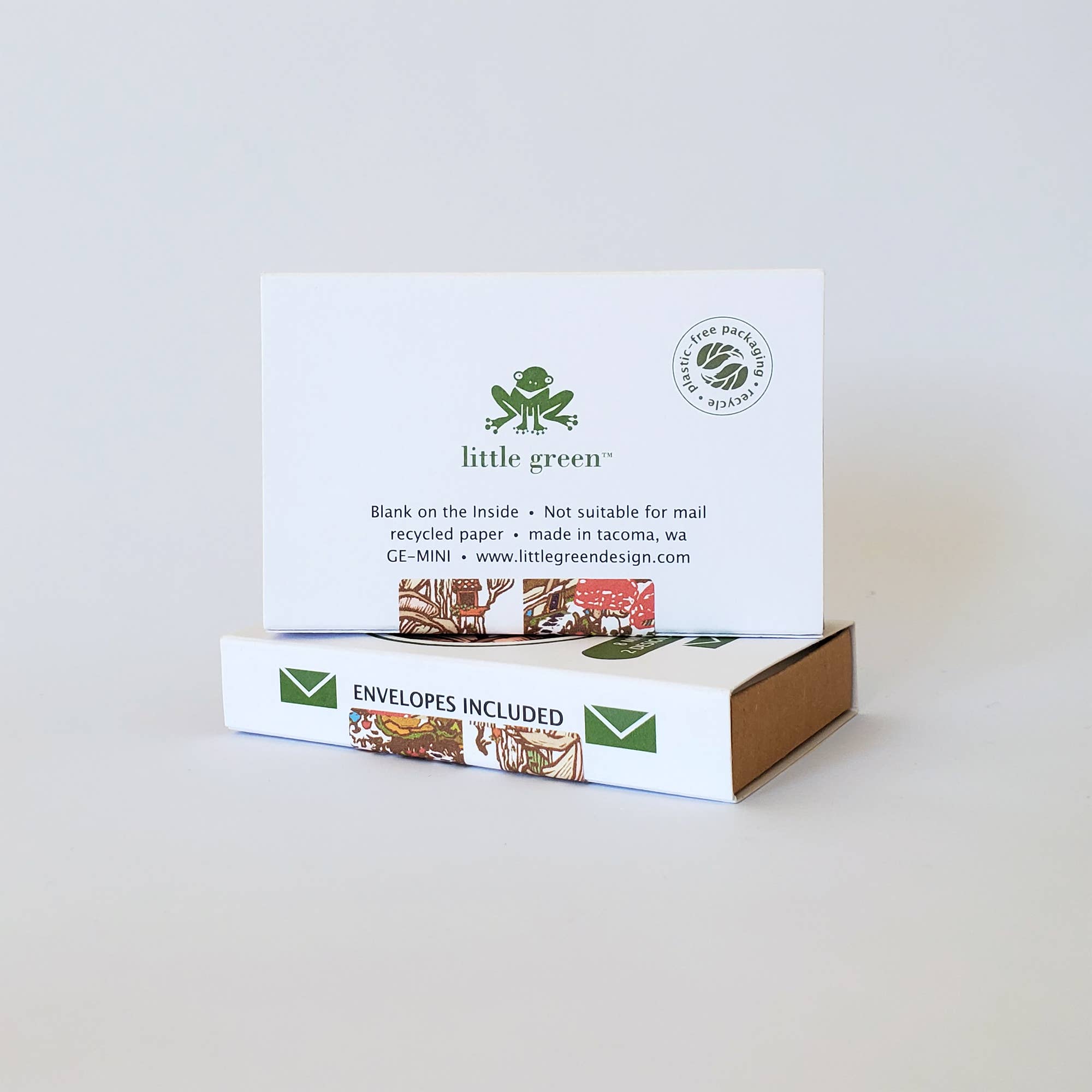 Fall Oyster Mushroom Mini Note Card, Stocking Stuffer Idea