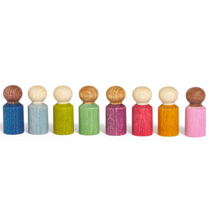 8 pack of Mini Peg People - Lubu People