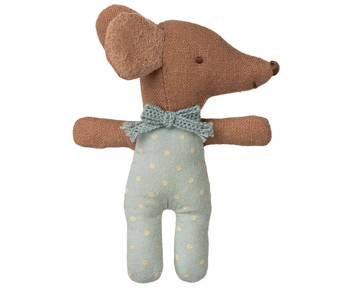 Sleepy Wakey Baby Mouse in Box - Blue