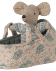 Baby Mouse in Carry Cot - Blue