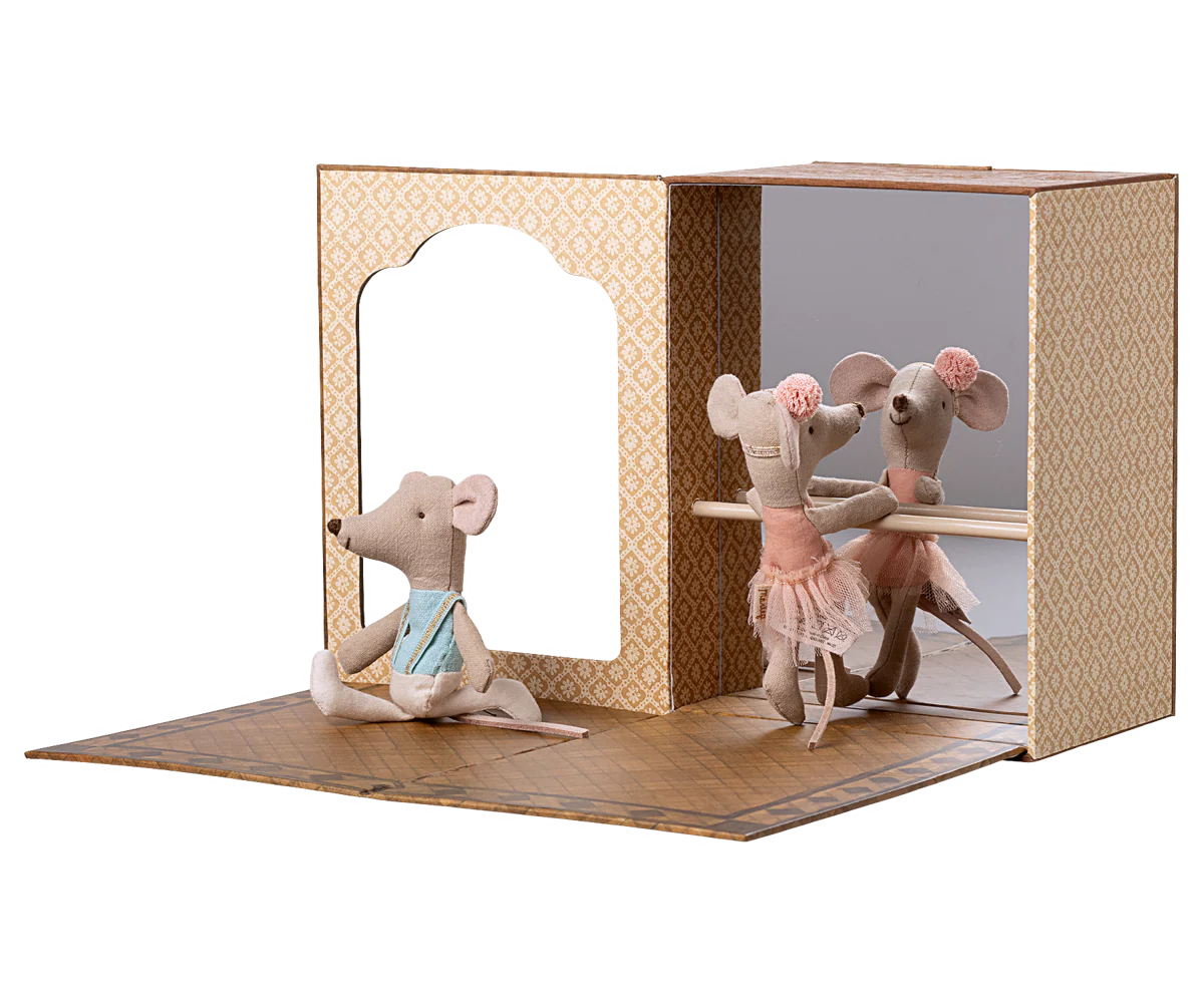 Ballet Mice in Dance Studio with Bunkbeds
