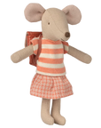 Mouse Clothes & Bag - Big Sister - Coral