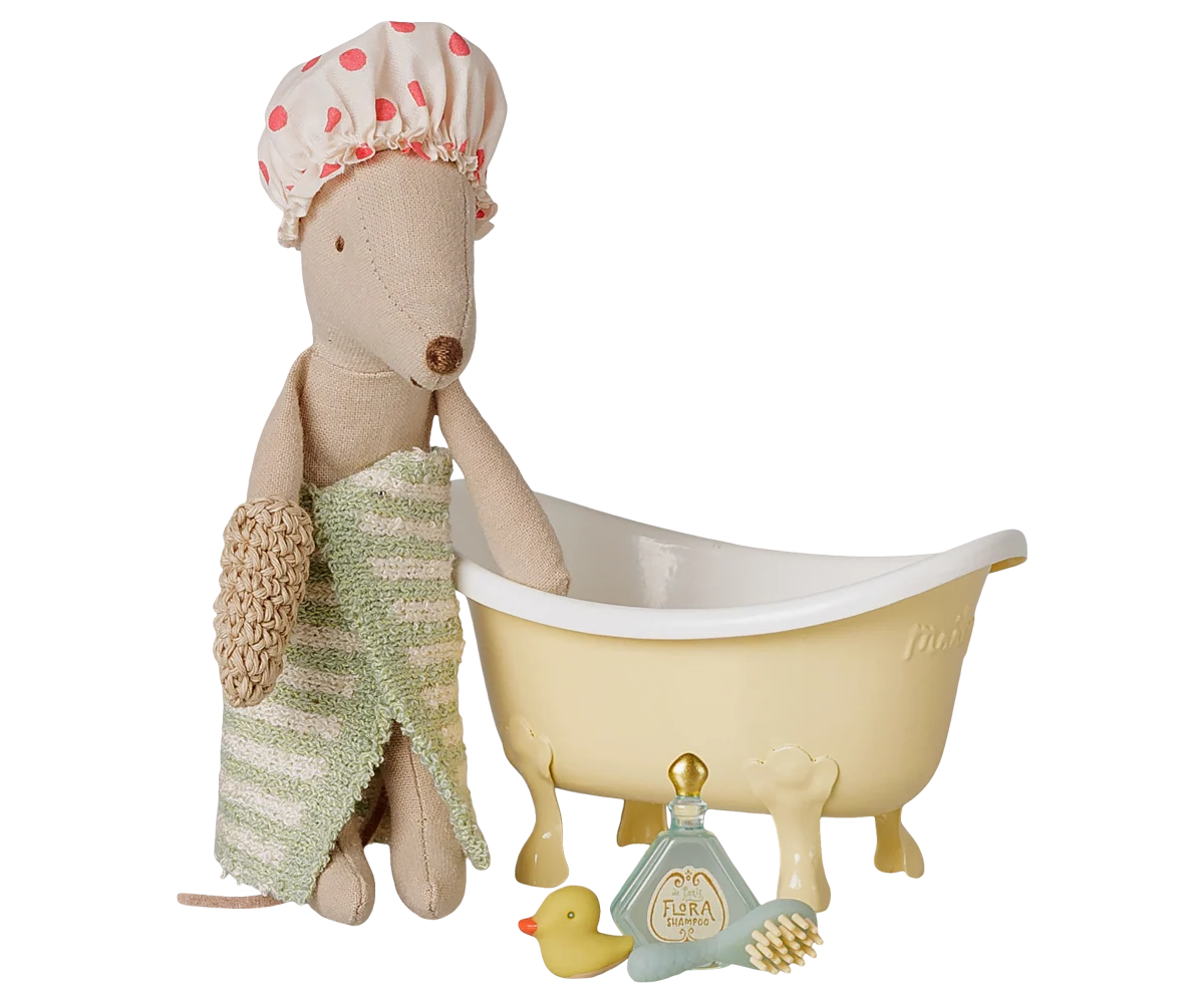 Mouse Bathtub Set - Yellow