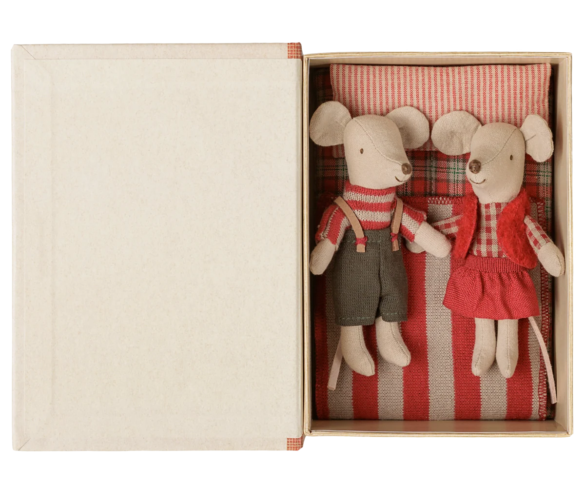 Christmas Twin Mice in Book