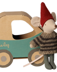 Little Brother Christmas Mouse in Car Box