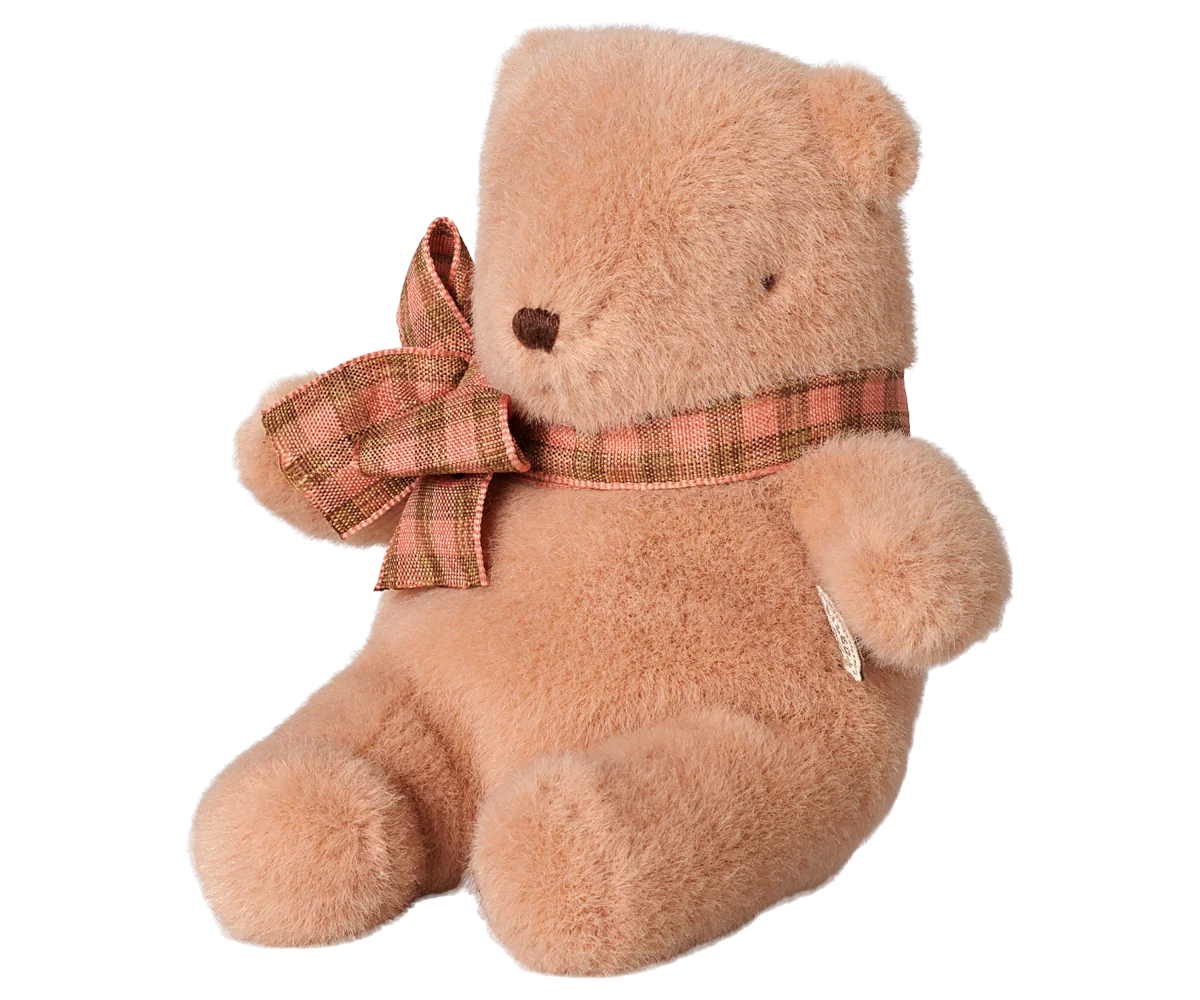 Mini Plush Teddy Bear - Vintage Rose