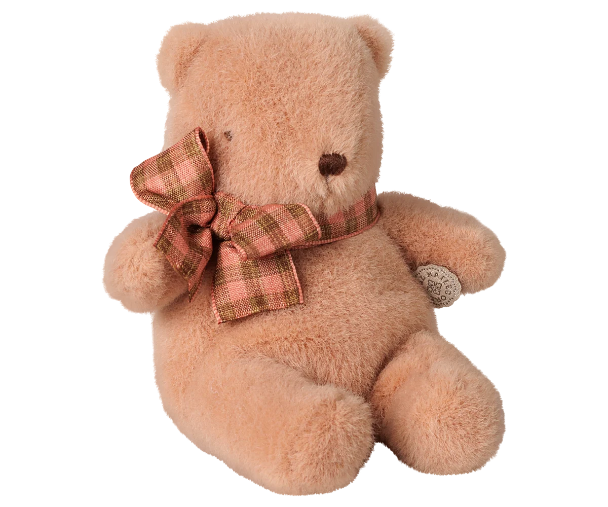 Mini Plush Teddy Bear - Vintage Rose