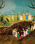 Sibylle con Offers Silhouette - Spring (The Root Children) - Toverlux lamp/frame artwork